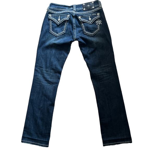 Miss Me Easy Straight Denim Jeans 27x31 Stonewood Size 27 JE5014ET38R Buckle - Picture 2 of 16